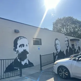 Loved the outside artwork! You can't miss it!