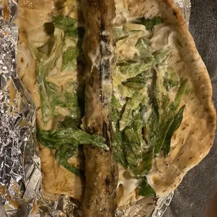 4/25/21 either chicken kafta or kabaob, but it was Delicious!