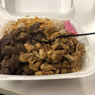 Shawarma Combo- dry ass chicken