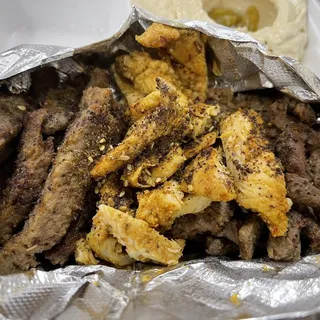 Combo Beef, Chicken and Gyro Shawarma