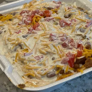 Cleo's large taco salad, with everything