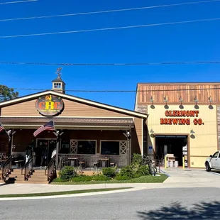 the front of the brewery