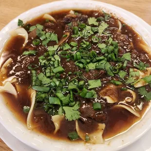 Soup of the day, beef onion noodle