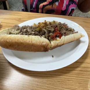 Philly cheesesteaks