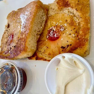 Pineapple upside down pancakes. Amazing!