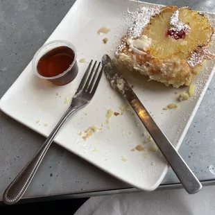 Pineapple upside down pancake