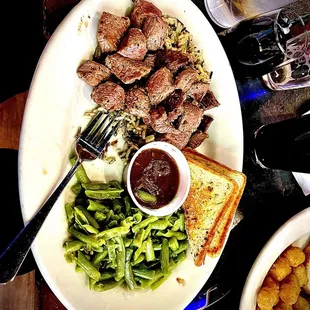 a plate of food on a table