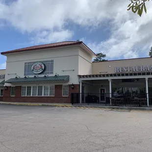 the front of the restaurant