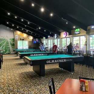 billiards and pool tables