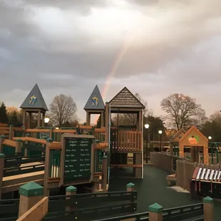 Rainbow over Cleveland park!!!