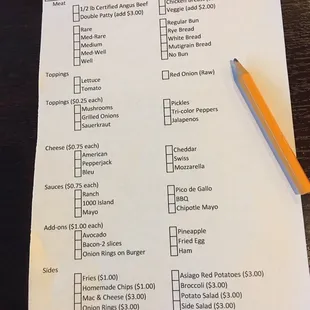Thursday $5 burger &amp; extras