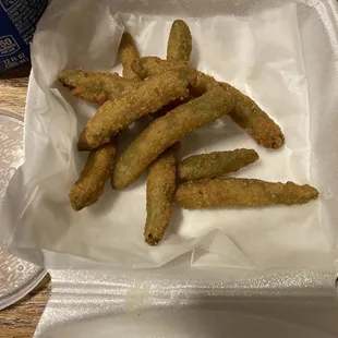 Fried green beans