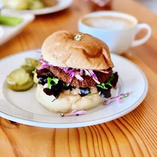 Fried "chicken" sandwich