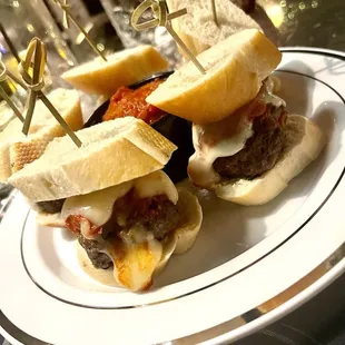 Meatball sliders were legit!