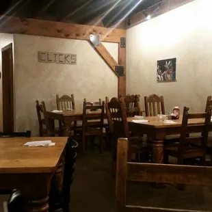 One of the dining areas.