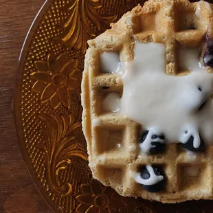 food, waffles