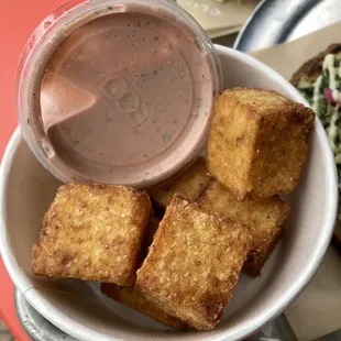 Fried polenta