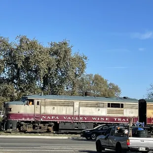 Right across from the Napa Wine train line