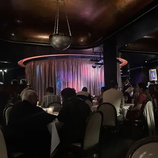 The stage before the show began