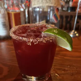 Hibiscus Passion Fruit Margarita! Delicious!
