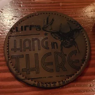 Leather coasters!