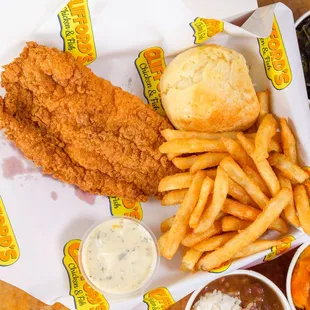 Clifford Fried Catfish Meal.