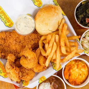 Catfish and Shrimp Combo