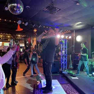 a man standing on a stage