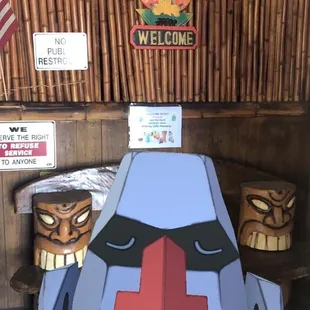 a paper cut out of a character