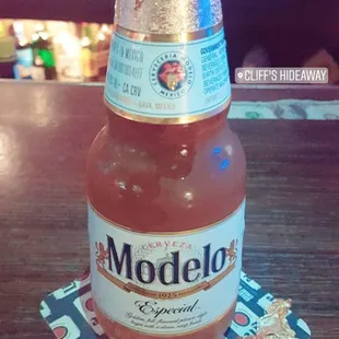 the Modelo is always ice cold