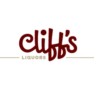 a logo for cliff's liquors
