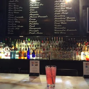 The Maui the Kamikaze menu. Drink responsibly... A LOT!