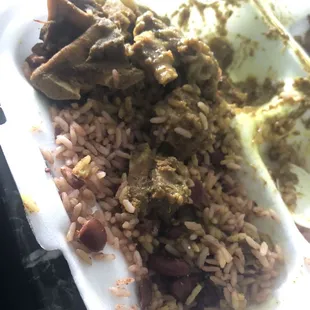 What&apos;s left of the curry goat