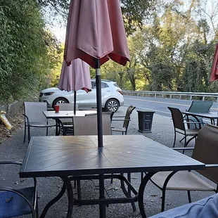 Some outdoor seating.