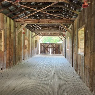 Covered bridge at Clifton Mill