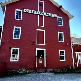the front of the building