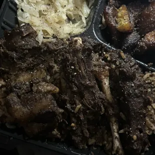 Oxtails were dry and not seasoned at all!