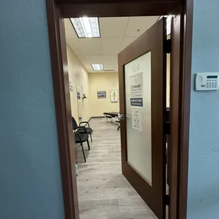 Front entrance once inside building