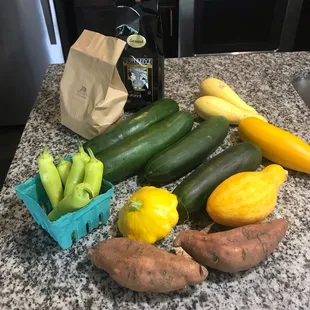 My haul from the Market