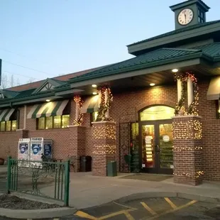 the front of the building