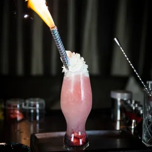 Table-Side MIxology cocktail "Up All Night"
