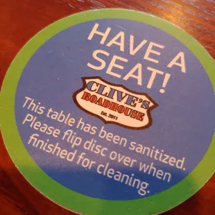 this table has been sanitized