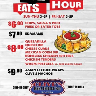 Happy Hour Menu