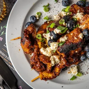 BBQ Chicken Skewers (Vegan)