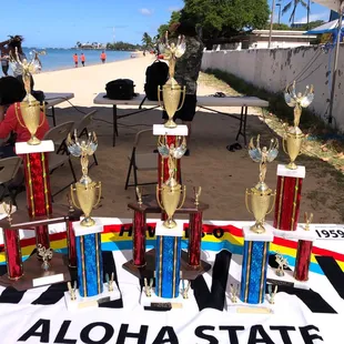 Another year of dragon boat, thanks for the awesome trophies!