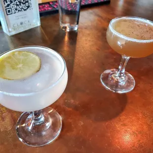 Hemingway Daiquiri and Lion&apos;s Tail cocktail.