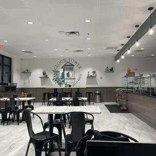 Quiet coffee shop.