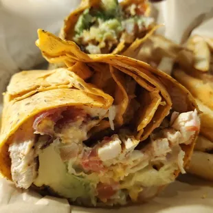 Cali wrap stuffed with goodness