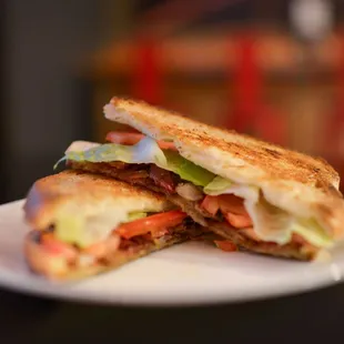 a sandwich on a plate