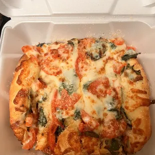 Spinach Tomato Cheese Bread